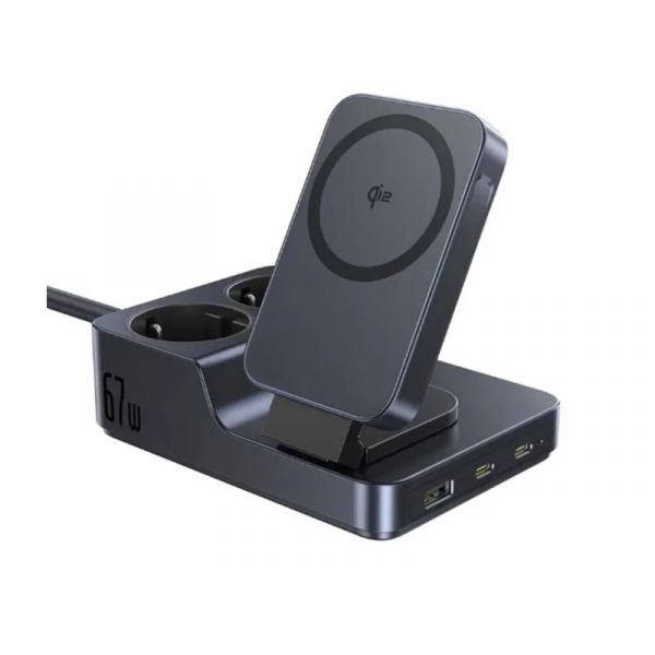 BASEUS NOMOS ND11 6in1 töltőállomás (E00078801123-00) fekete