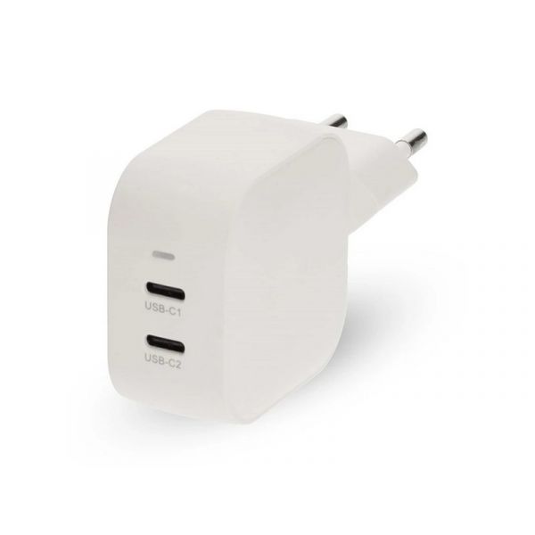 Nedis WGCHA45WWT 45W, GaN, PD3.0, 2x USB-C Gyorstöltő