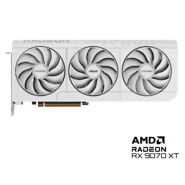ASUS Prime Radeon RX 9070 XT White OC Edition 16GB videókártya (PRIME-RX9070XT-O16G-WHITE)