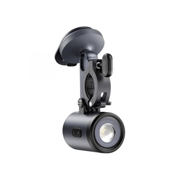 Baseus PrimeTrip 2-in-1 kerékpáros lámpa és telefontartó, fekete (C12569000121-00)