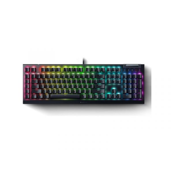 Razer BlackWidow V4 X mechanikus vezetékes gaming billentyűzet, fekete US (RZ03-04700100-R3M1)