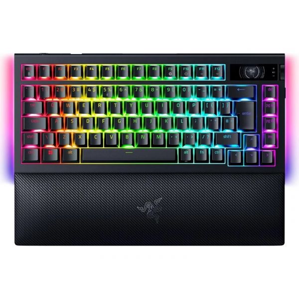 Razer BlackWidow V4 Pro 75% mechanikus vezeték nélküli gaming billentyűzet, fekete US (ISO) (RZ03-05130300-R3E1)