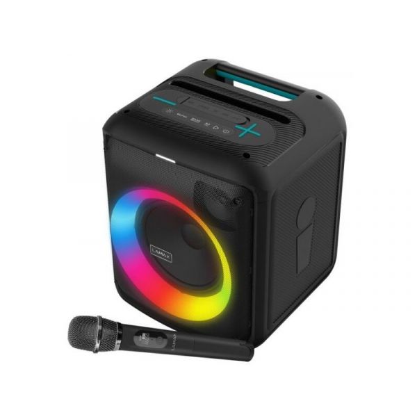 LAMAX Partyking1 Play 80W Bluetooth Party hangszóró vezeték nélküli mikrofonnal (LXPSMPK1PYNBA)