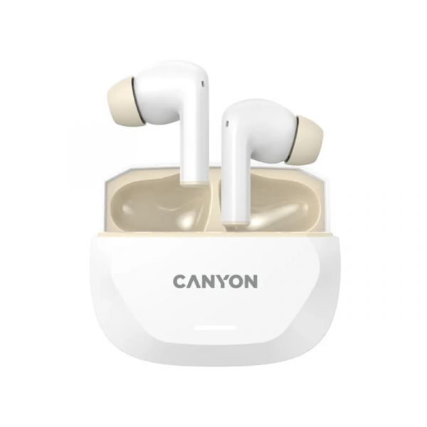 CANYON HEXAGON 7 TWS ANC+ENC vezeték nélküli fülhallgató, fehér-bézs