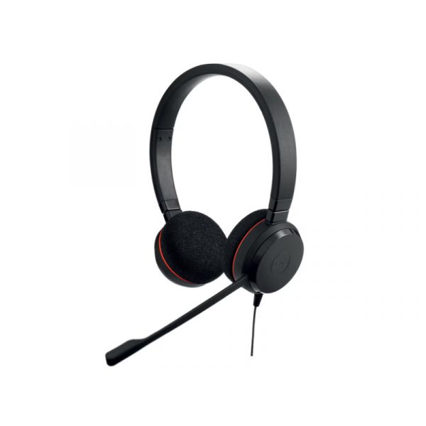 JABRA Evolve 20, Stereo headset MS + USB C/A adapter, fekete (4999-823-169)