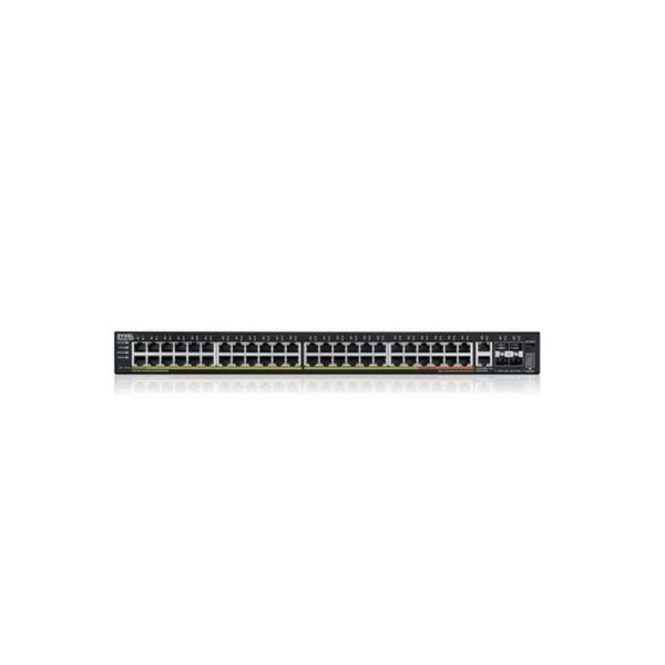 ZYXEL Switch L3 Access Switch, 600W PoE, 40xPoE+/10xPoE++, 48x1G RJ45 2x10mG RJ45, 4x10G SFP+ Uplink