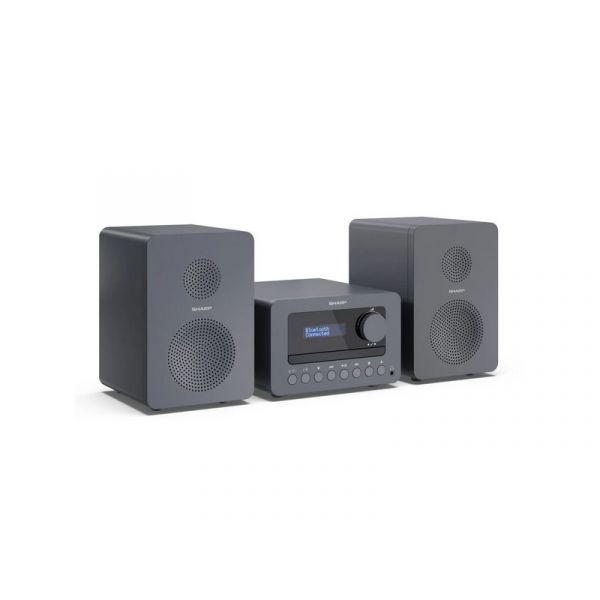 Sharp XL-B514(GY) Tokyo FM bluetooth mikrohifi rendszer szürke fa hangszórókkal