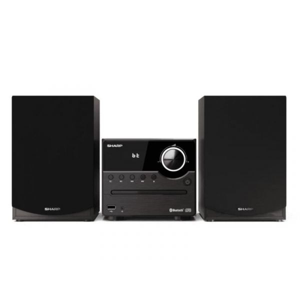 Sharp XL-B512BK Bluetooth mikrohifi rendszer fekete fa hangszórókkal