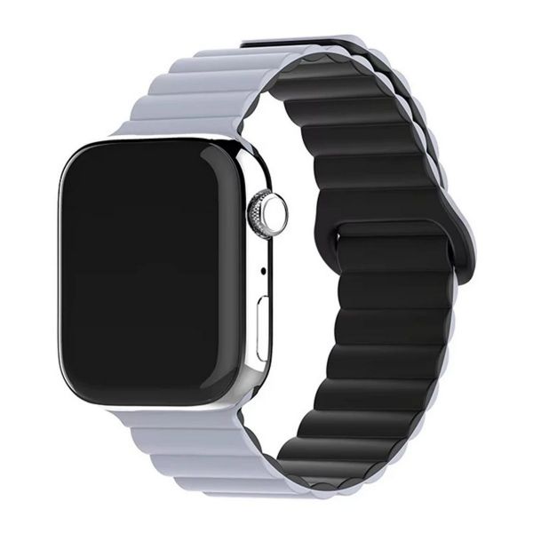 BLACKBIRD Szíj Iwatch készülékhez SPORT mágneses Kék Fekete 42/44/45/46/49 mm (BH1778)