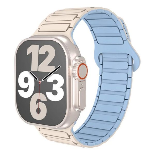 BLACKBIRD Szíj Iwatch készülékhez TACTICAL mágneses Világos barna Világos kék 38/40/41/S1042 mm (BH1785)