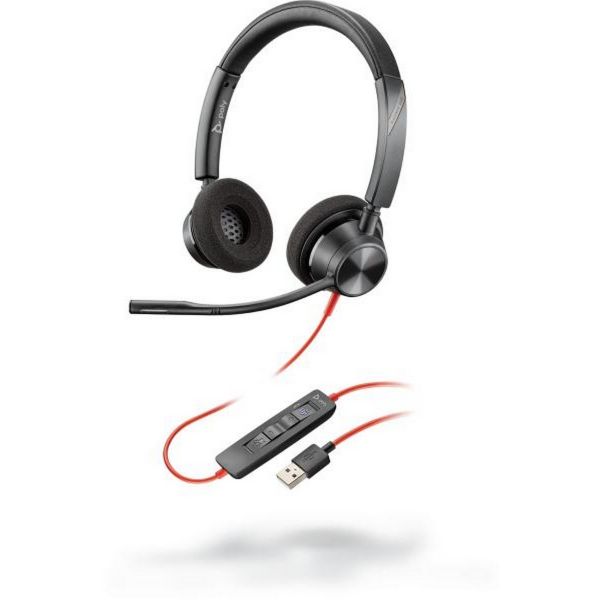 HP Poly Blackwire 3320 Sztereó USB-C Fejhallgató Microsoft Teams Tanúsítvánnyal (8X220AA)