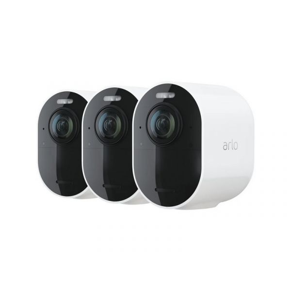 Arlo Ultra 2 Outdoor Security Camera 3 Camera Kit (Base station included), White - VMS5340-200EUS