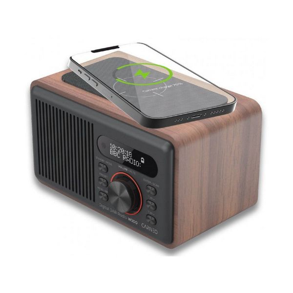 Carneo W100 DAB+ Rádió, FM, Bluetooth, Vezeték nélküli Töltés (8588007861937)