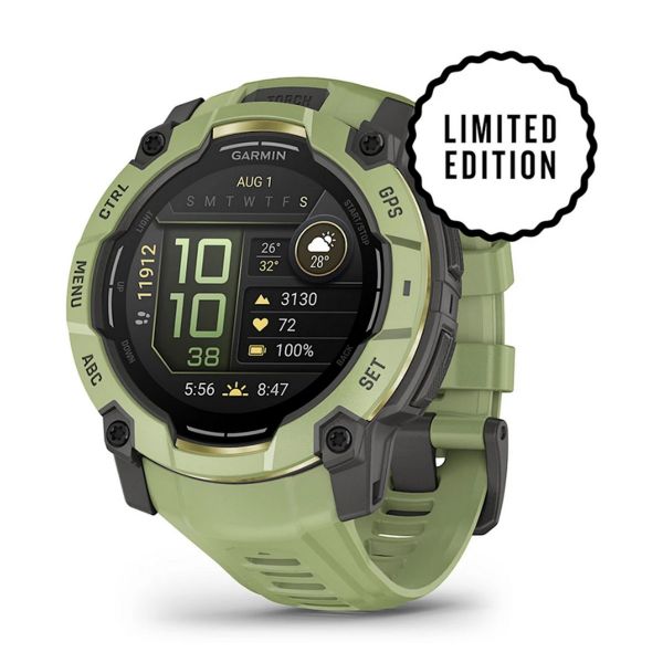 Garmin Instinct 3 50mm AMOLED, Silicone Band Óra (010-03020-02)