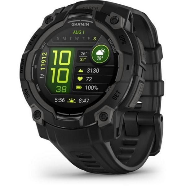 Garmin Instinct 3 50mm AMOLED, Fekete Óra (010-03020-50)