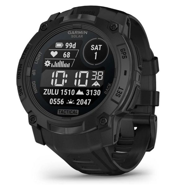 Garmin Instinct 3 Solar Tactical 50mm Fekete Okosóra (010-02935-50)