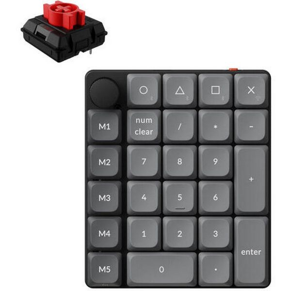 Keychron K0 Max Bluetooth, Vezeték nélküli, Fekete Mechanikus Numerikus Billentyűzet (K0M-H1)