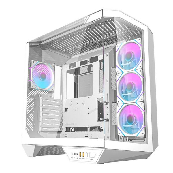 Darkflash DY470 számítógépház + 4 ventilátor (DY470 WHITE)
