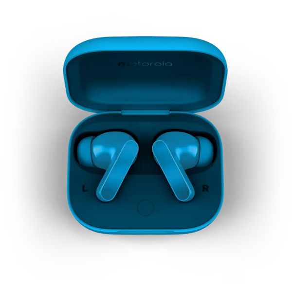 Motorola Moto Buds Bass Headset, Blue Jewel (PG38C07950)