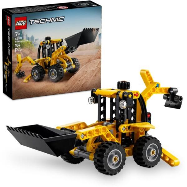 LEGO Technic Árokásó rakodó építőipari játék járművet tartalmazó szett (42197)