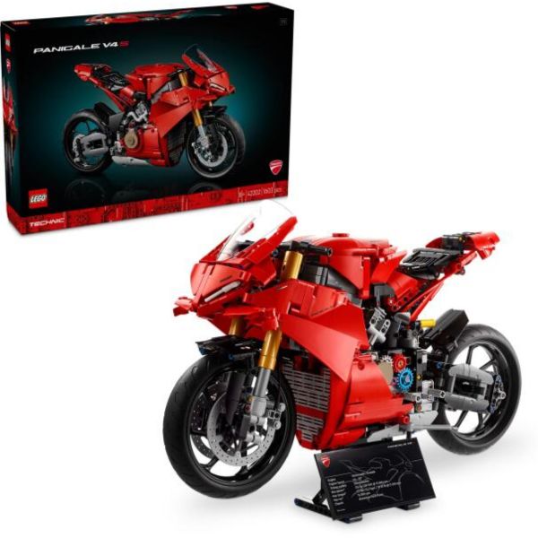 LEGO Technic Ducati Panigale V4 S motorkerékpár modellépítőszett (42202)