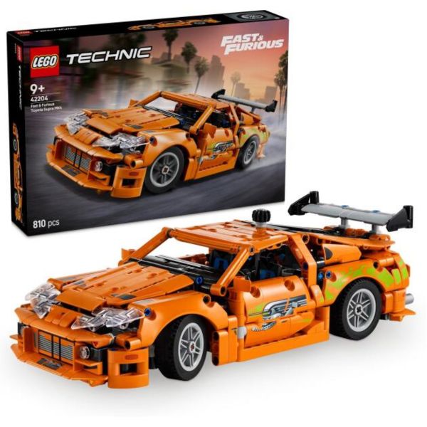 LEGO Technic Fast and Furious Toyota Supra MK4, játékautós modellkészlet (42204)