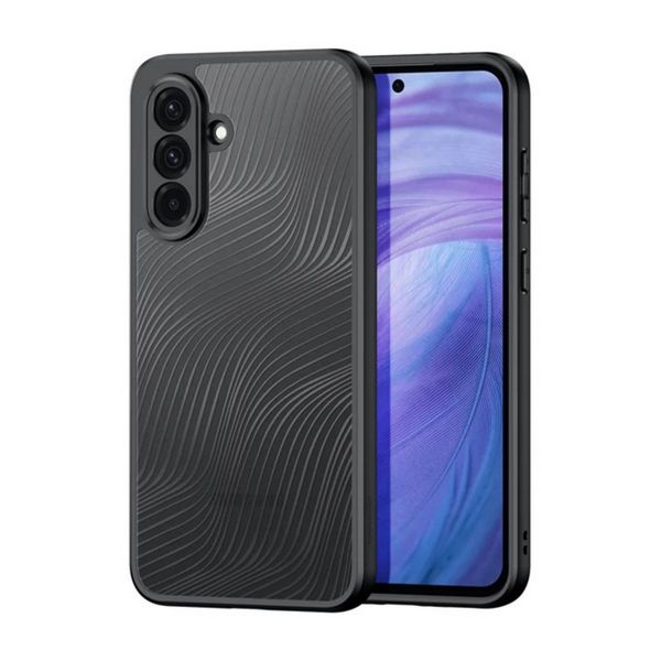 DUX DUCIS AIMO szilikon telefonvédő (ütésállóság, kameravédő, matt, hullám) FEKETE (GP-167033)