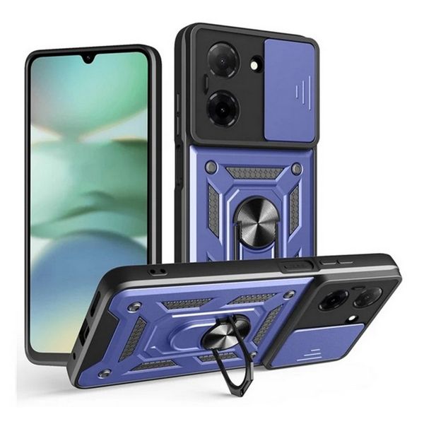 Gigapack Defender szilikon telefonvédő (ütésállóság, tartógyűrű, kameravédő) SÖTÉTKÉK (GP-170074)