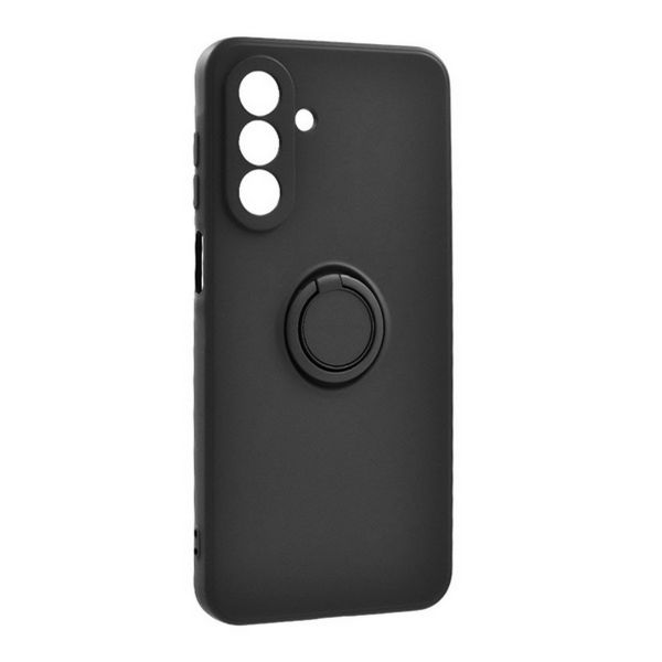 Gigapack Szilikon telefonvédő (tartógyűrű, mikrofiber plüss belső, mágneses, kameravédő) FEKETE (GP-172534)