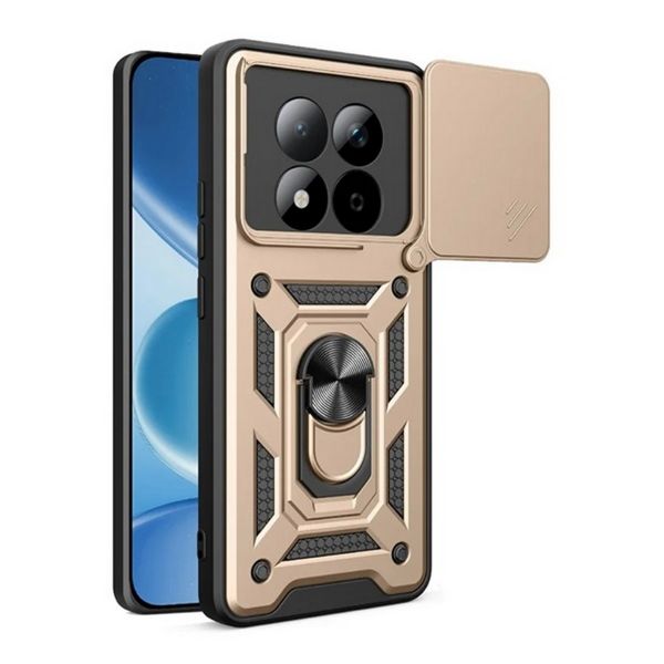 Gigapack Defender szilikon telefonvédő (ütésállóság, tartógyűrű, kameravédő) ARANY (GP-180404)