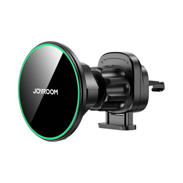 JOYROOM autós tartó (szellőzőre, mágneses, 360°, gyorstöltő, 15W, wireless, Qi2) FEKETE (JR-ZS412)