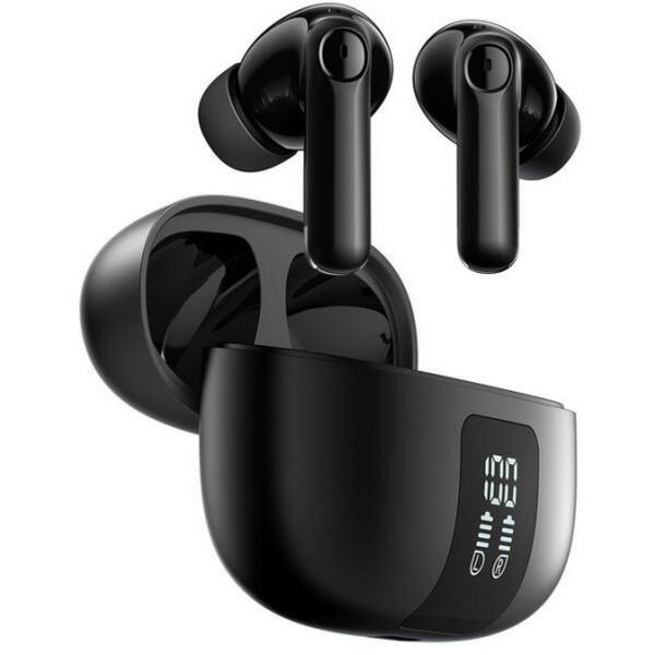 JOYROOM FUNPODS bluetooth fülhallgató SZTEREO (v5.4, TWS, mikrofon, aktív zajszűrő + töltőtok) FEKETE (JR-FN3 BLACK)