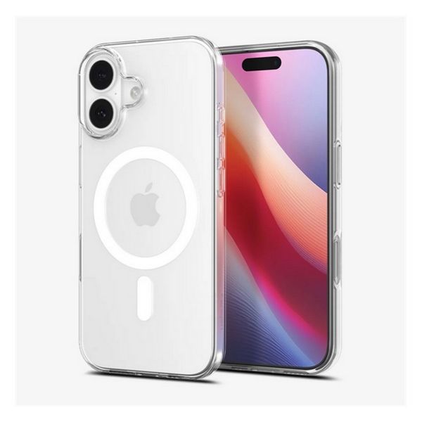 SPIGEN LIQUID CRYSTAL MAGSAFE szilikon telefonvédő (ütésállóság, légpárnás sarok, MagSafe) ÁTLÁTSZÓ (ACS09648)