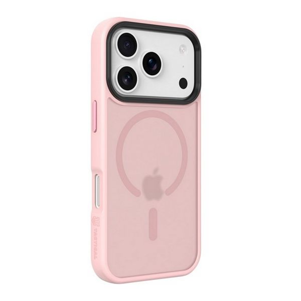 TACTICAL MAGFORCE HYPERSTEALTH szilikon telefonvédő (ütésállóság, átlátszó matt hátlap, MagSafe) RÓZSASZÍN (57983126634)