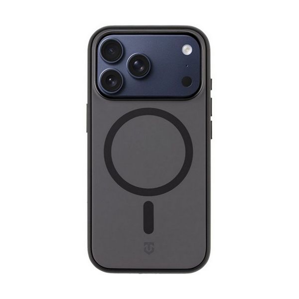TACTICAL MAGFORCE SMOOTHISFAST szilikon telefonvédő (ütésállóság, mikrofiber plüss belső, matt, MagSafe) FEKETE (57983127403)