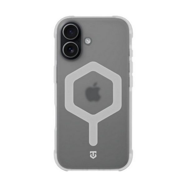 TACTICAL MAGFORCE HEXAGON szilikon telefonvédő (ütésállóság, légpárnás sarok, átlátszó matt hátlap, MagSafe) FEHÉR (57983127339)