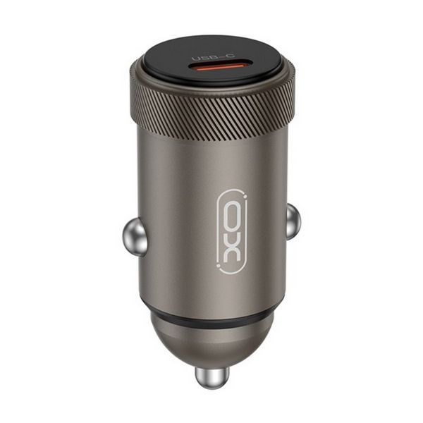 XO CC70 autós töltő Type-C aljzat, 30W, PD gyorstöltő (XO-CC70) FEKETE