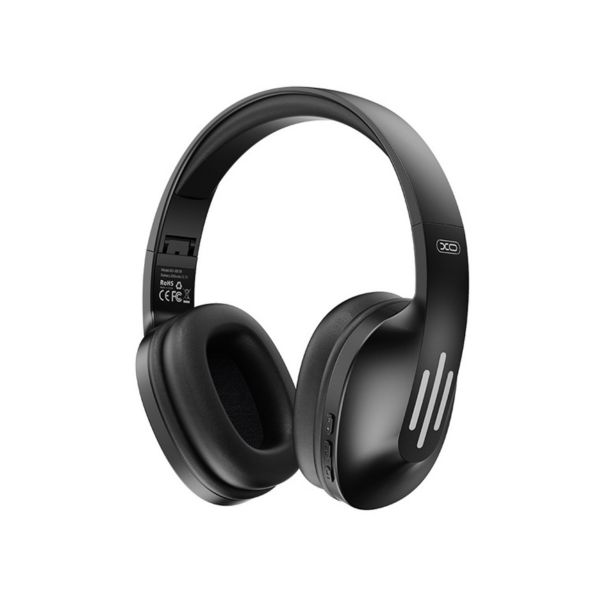 XO BE39 bluetooth fejhallgató SZTEREO (v5.3, mikrofon, összehajtható) FEKETE (XO-BE39)