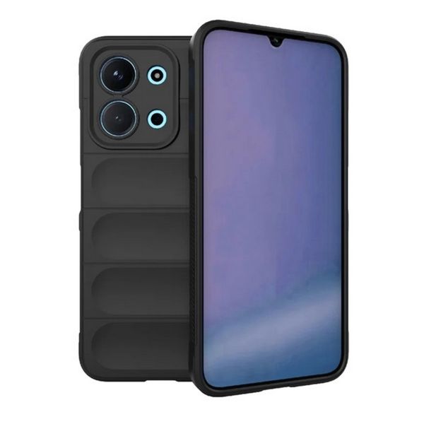 Gigapack Szilikon telefonvédő (ütésállóság, kameravédő, 3D) FEKETE (GP-180053)
