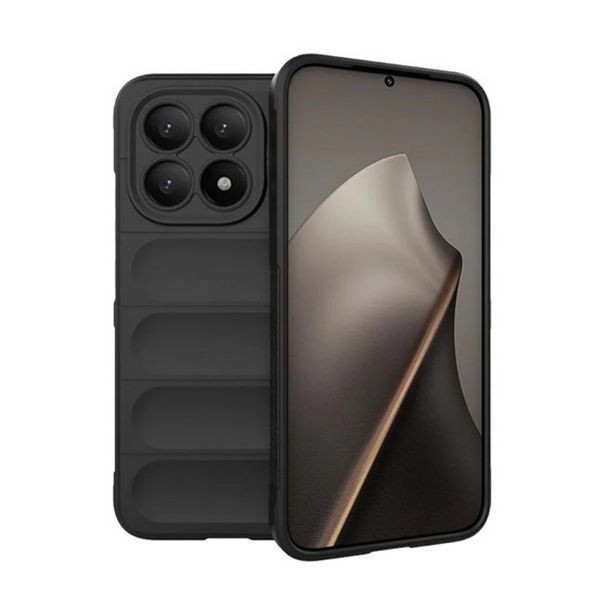 Gigapack Szilikon telefonvédő (ütésállóság, kameravédő, 3D) FEKETE (GP-180025)
