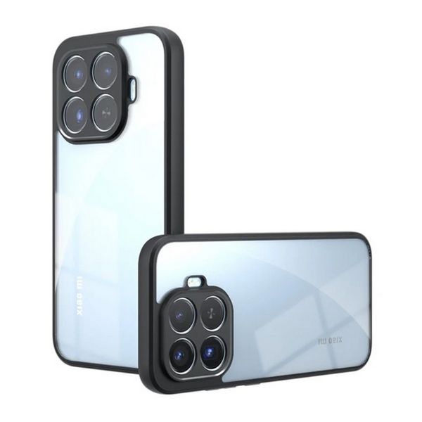 Gigapack Szilikon telefonvédő (ütésállóság, átlátszó hátlap) FEKETE (GP-189534)