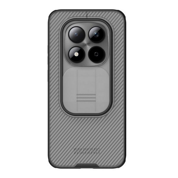 NILLKIN CAMSHIELD PRO szilikon telefonvédő (ütésállóság, kameravédő, csíkos) ÁTLÁTSZÓ/FEKETE (GP-180877)