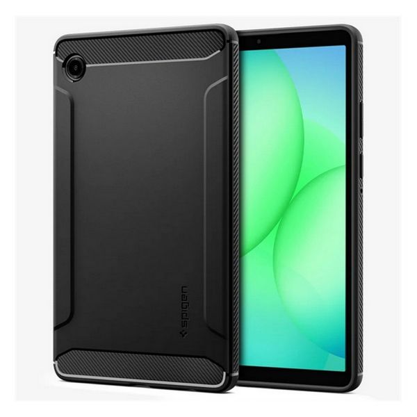 SPIGEN RUGGED ARMOR szilikon telefonvédő (ütésállóság, légpárnás sarok, karbon minta) FEKETE (ACS10462)