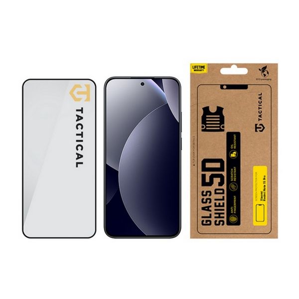 TACTICAL GLASS SHIELD 5D képernyővédő üveg (5D, 0.33mm, 9H) FEKETE (57983129095)