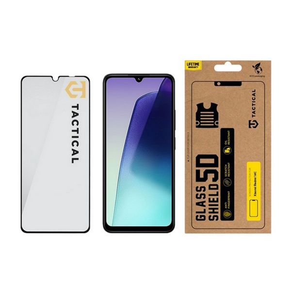 TACTICAL GLASS SHIELD 5D képernyővédő üveg (5D, 0.33mm, 9H) FEKETE (57983123279)