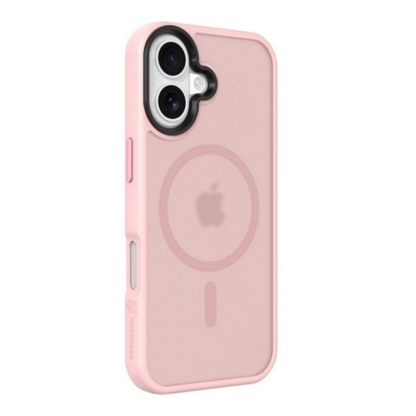 TACTICAL MAGFORCE HYPERSTEALTH szilikon telefonvédő (ütésállóság, átlátszó matt hátlap, MagSafe) RÓZSASZÍN (57983126622)