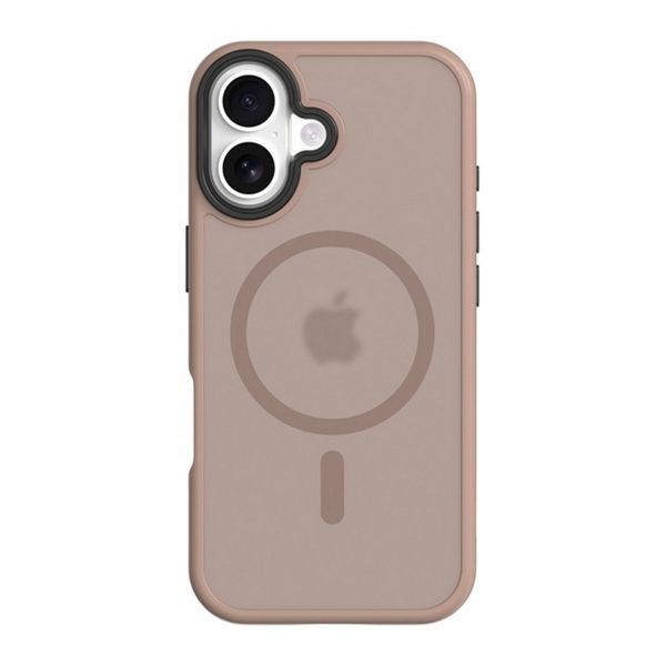 TACTICAL MAGFORCE HYPERSTEALTH szilikon telefonvédő (ütésállóság, átlátszó matt hátlap, MagSafe) VILÁGOSBARNA (57983126623)