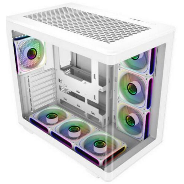 COOLER MASTER Ház ATX Elite 600 White 7*ARGB, Tápegység nélkül, fekete (E600-WGNN-S02)