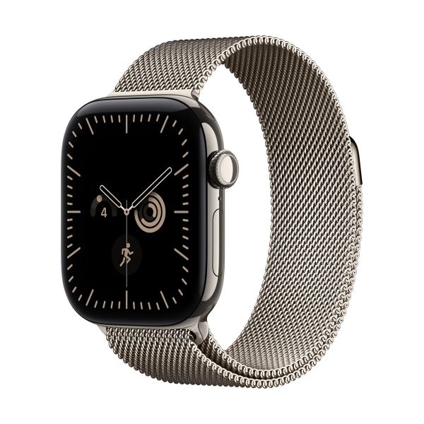 Apple Watch Series 12 GPS + Cellular 42mm Natural Titanium Case with Natural Milanese Loop (MJGH4MP/A)