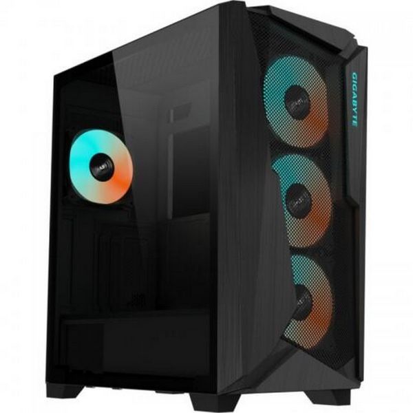 GIGABYTE C301G V2 PC ház, Tápegység nélkül, Fekete, Üvegfalú